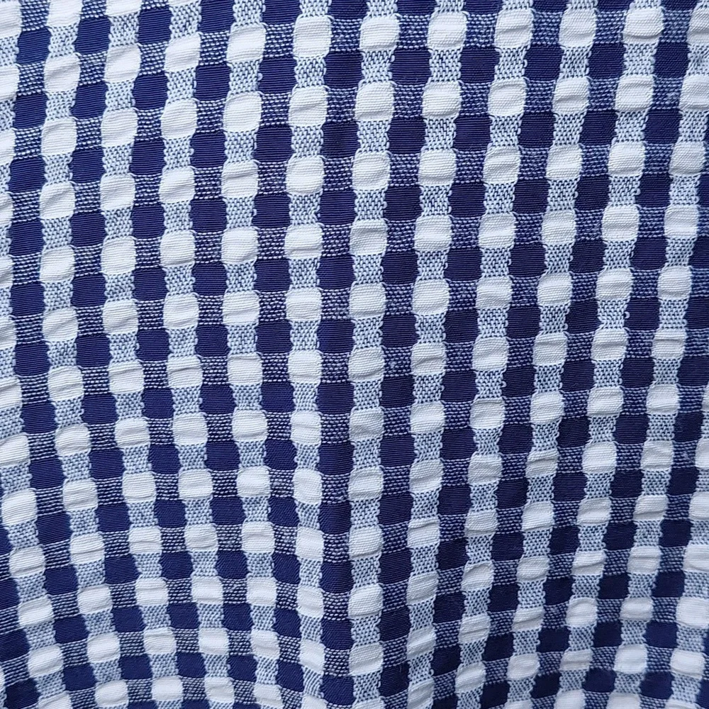 Melonie Blue and White Sleeveless Checkered Midi Dress Sz 20W - Picture 8 of 15
